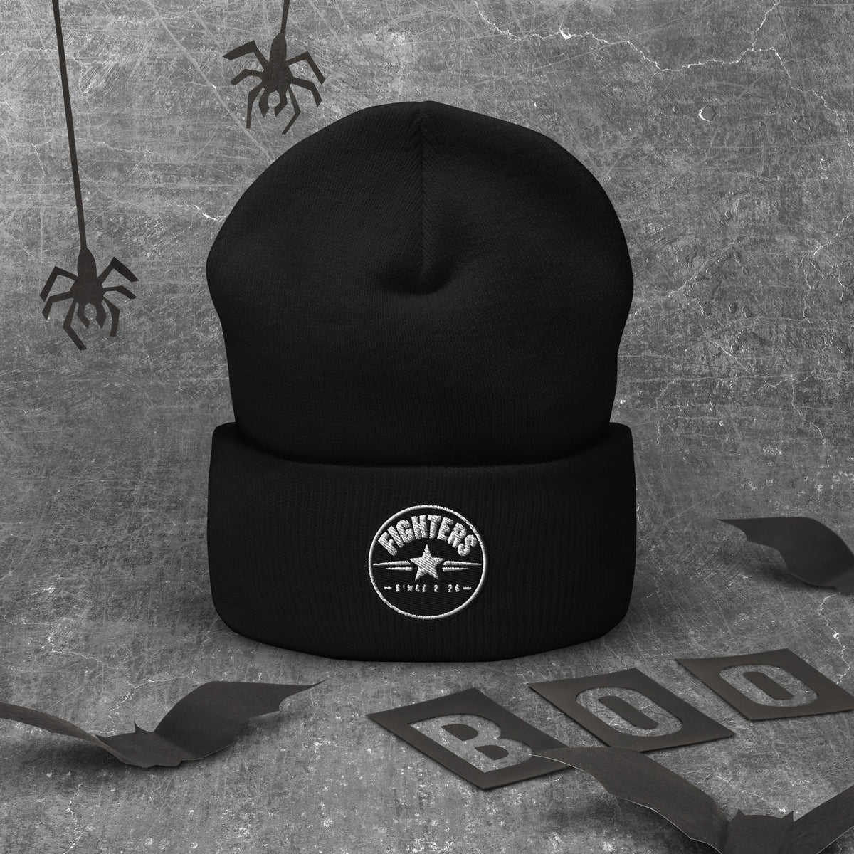 Bonnet Fighters Debyshop - bonnet noir brodé badge officiel Fruits Fighters